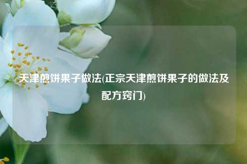 天津煎饼果子做法(正宗天津煎饼果子的做法及配方窍门)